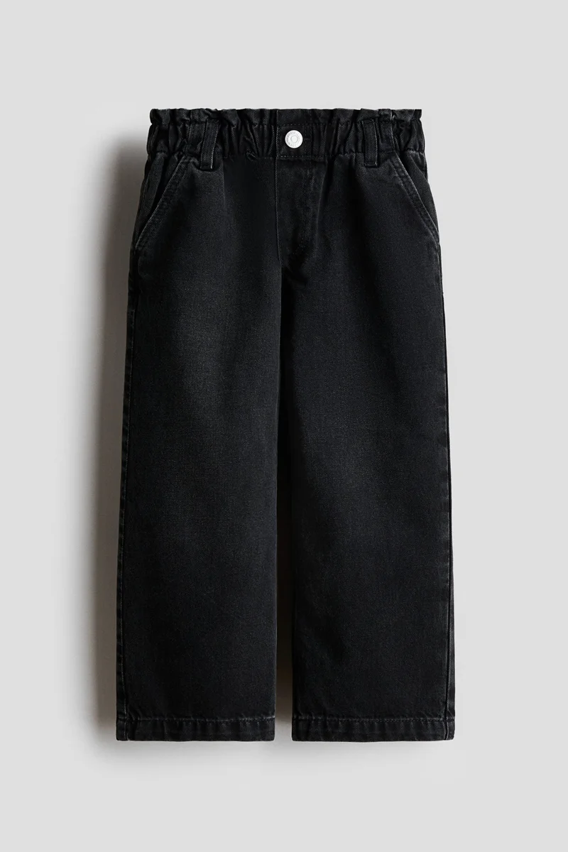 H&M Wide leg paper bag jeans
