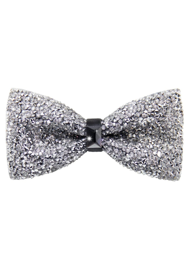 Oasisgalore Bow Ties for Men, Pre Tied Sequin Diamond Bowties with Adjustable Length for Party Wedding Banquet - Image 1