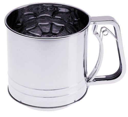 PrepWorks Flour Sifter – Stainless Steel Hand Crank Sifter for Flour, Powdered Sugar, and Cocoa, Easy to Use, BPA-Free - Image 2