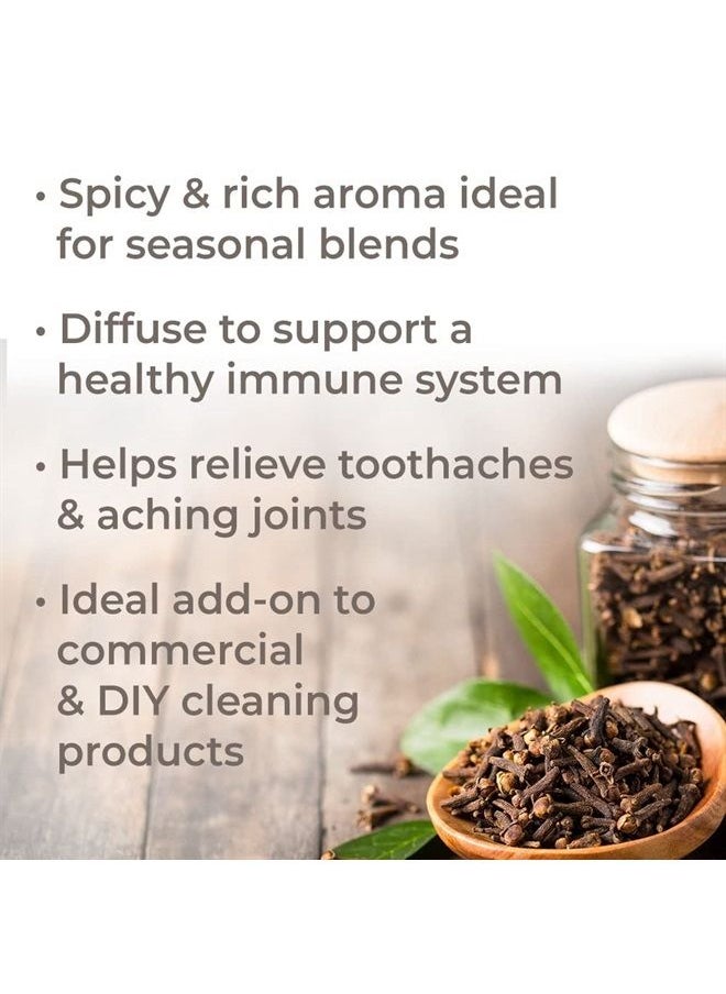 Plant Therapy - Clove Bud Essential Oil 100% Pure, Undiluted, Natural Aromatherapy, Therapeutic Grade 10 mL (1/3 oz) - Image 1