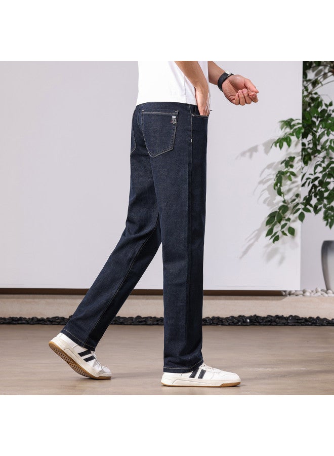 Tucano straight Loose Stretch Cotton Men's Jeans - Stylish Casual & Business Commuter Pants For Spring/summer - Image 4