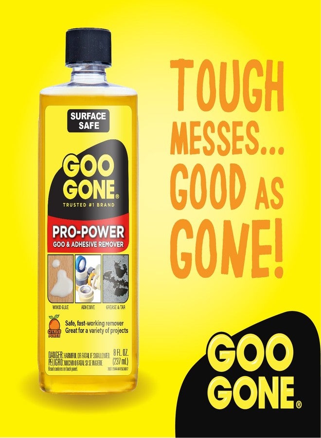 Goo Gone Pro Power Adhesive Remover - 8 Ounce - Use on Silicone, Caulk, Contractor's Adhesive, Tar, Adhesive, Grease, Gum, Decals - Image 3