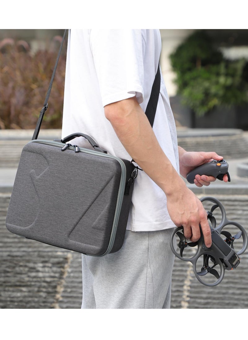 Excefore - Avata 2 Carrying Case Portable Travel Bag for DJI Avata 2 Fly More Combo, Hard Shell Storage Case for DJI Avata 2, Goggles 3, RC Motion 3 Controller Accessories - Image 1