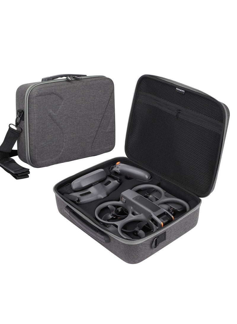 Excefore - Avata 2 Carrying Case Portable Travel Bag for DJI Avata 2 Fly More Combo, Hard Shell Storage Case for DJI Avata 2, Goggles 3, RC Motion 3 Controller Accessories - Image 1