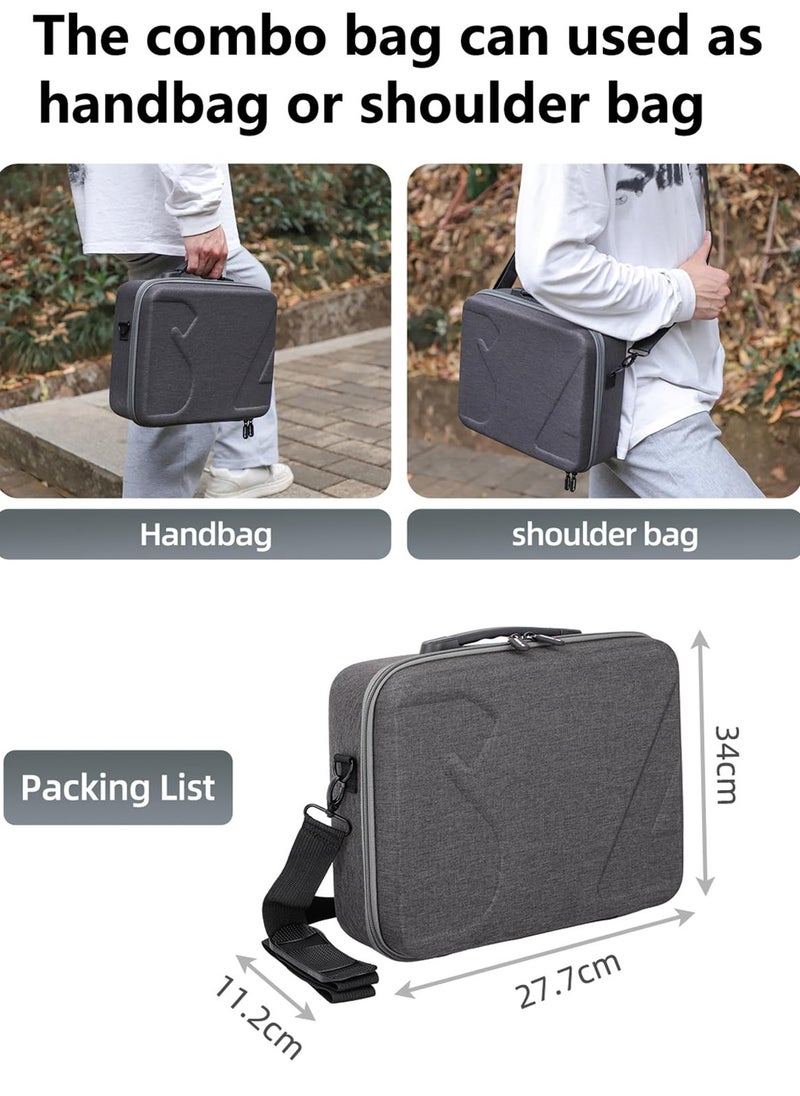 Excefore - Avata 2 Carrying Case Portable Travel Bag for DJI Avata 2 Fly More Combo, Hard Shell Storage Case for DJI Avata 2, Goggles 3, RC Motion 3 Controller Accessories - Image 1