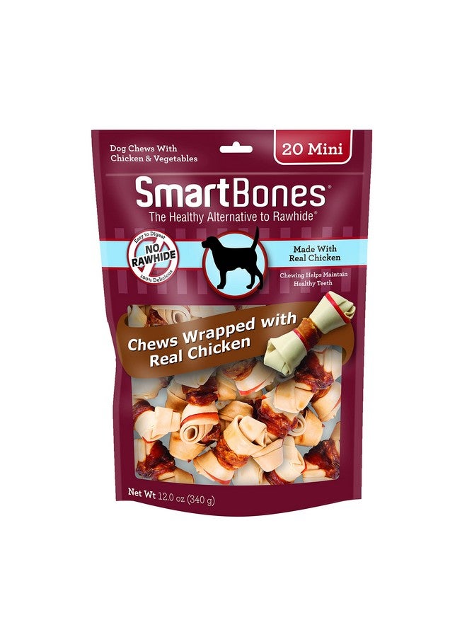 SmartBones Chicken-Wrapped Sticks, Treat Your Dog to a Rawhide-Free Chew Made With Real Chicken and Vegetables 20 Count (Pack of 1) - Image 1