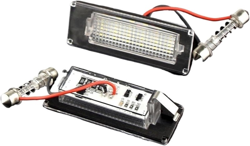 QASULER 2Pcs License Plate Light for Fiat, Peugeot, Citroen - Image 1