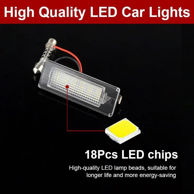 QASULER 2Pcs License Plate Light for Fiat, Peugeot, Citroen - Image 3