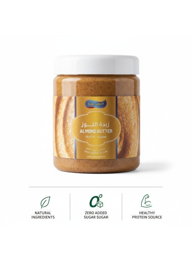 sokradorf Almond Butter 300g Natural Roasted Almond Spread Zero Added Sugar Creamy Texture Healthy Nut Butter High Protein Healthy Fats for Diet Fitness Toast Smoothies - Image 5