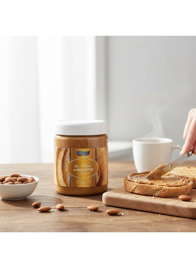 sokradorf Almond Butter 300g Natural Roasted Almond Spread Zero Added Sugar Creamy Texture Healthy Nut Butter High Protein Healthy Fats for Diet Fitness Toast Smoothies - Image 3