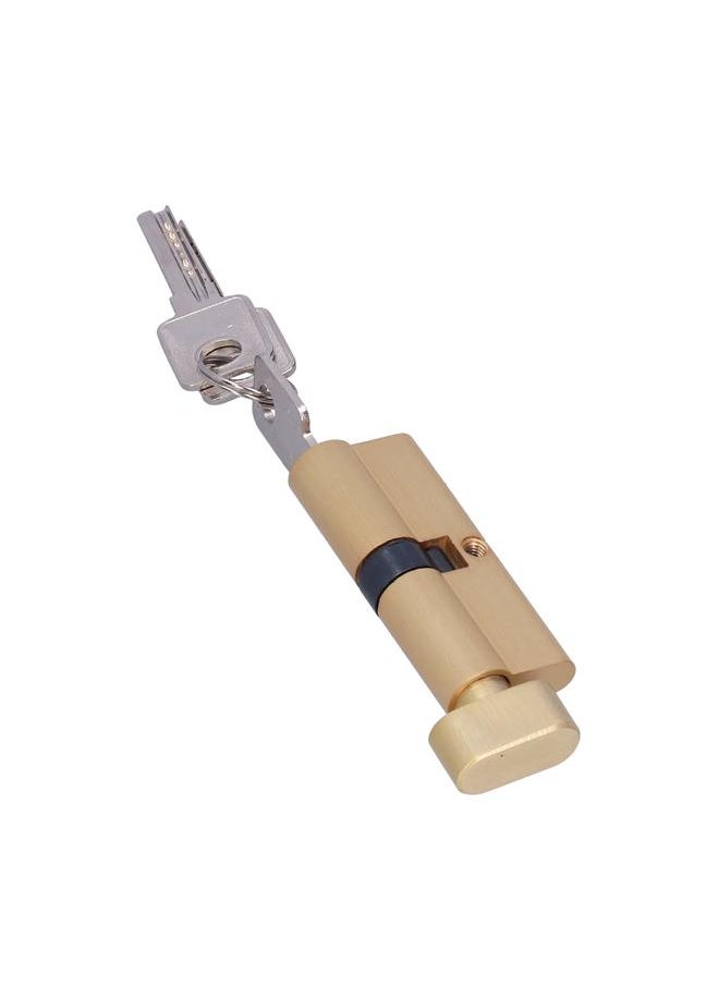 Indoor ZincCopper Alloy Key Cylinder with 3 Matching Keys Lock Cylinder for Home Bedroom Door