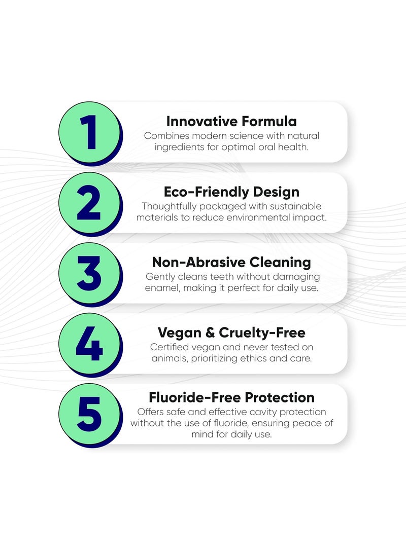 Zero Premium Toothpaste by Something Nice – Dentist Recommended Mint-Flavored Toothpaste with 10% Nano Hydroxyapatite, Fluoride-Free, SLS-Free, Enamel Repair for Adults & Kids Oral Care - Image 5