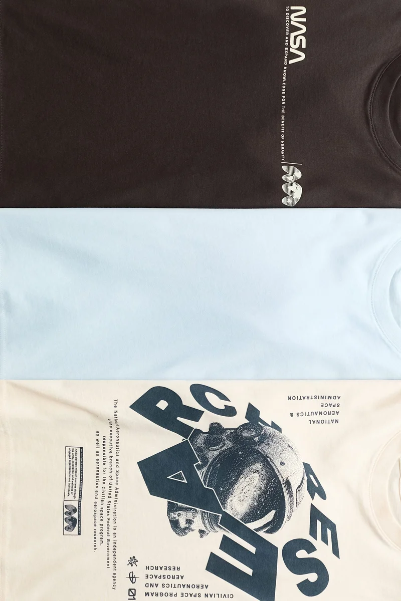 H&M 3-pack cotton T-shirts