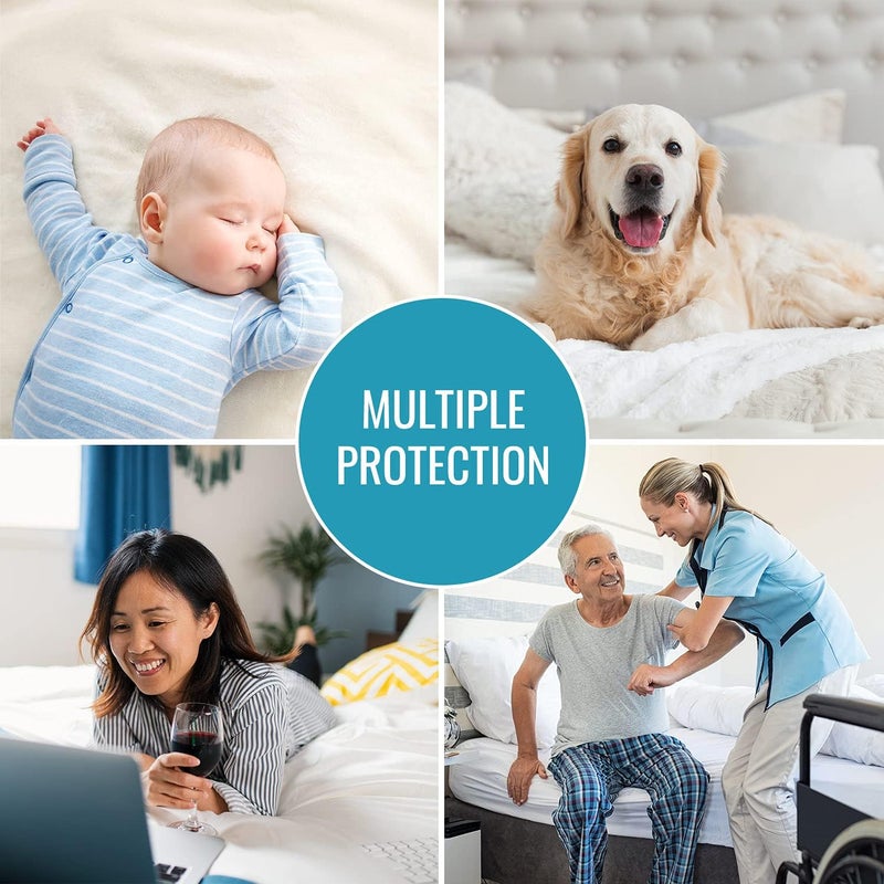 DMI Waterproof Mattress Protector and Cover Contoured Fitted Sheet Fit Hospital Bed White 36x80x6 Inch Pack of 4 - Image 4