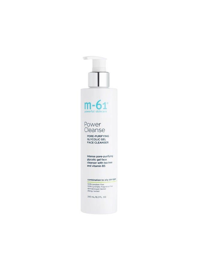 M-61 Power Cleanse- 8.4 oz.- Pore refining and exfoliating gel cleanser with glycolic, vitamin B5 & tea tree extract - Image 3