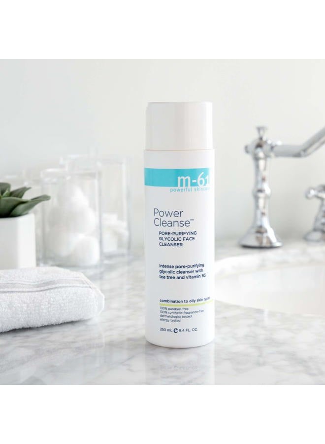 M-61 Power Cleanse- 8.4 oz.- Pore refining and exfoliating gel cleanser with glycolic, vitamin B5 & tea tree extract - Image 5
