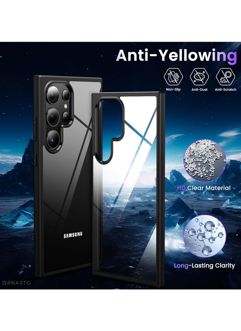 Generic Compatible with Samsung Galaxy S24 Ultra Case Military Grade Drop Protection Supports Wireless Charging Slim Protective Phone Case Full Cover (Black)  - Image 4