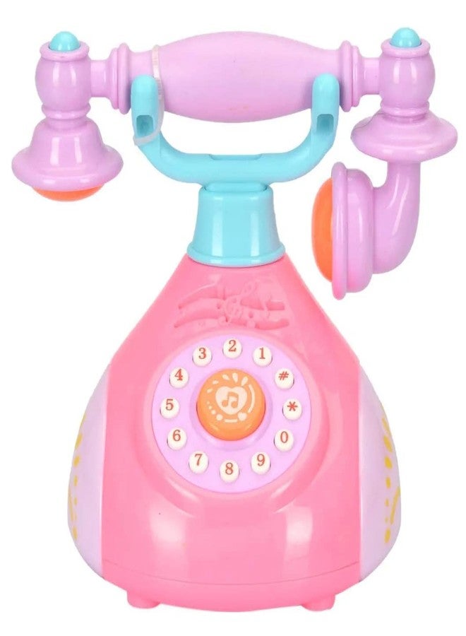 MIRTONICS Retro Style Landline Telephone Musical Phone Toy for Kids with Light and Sound Effects (Multicolor) - Image 4