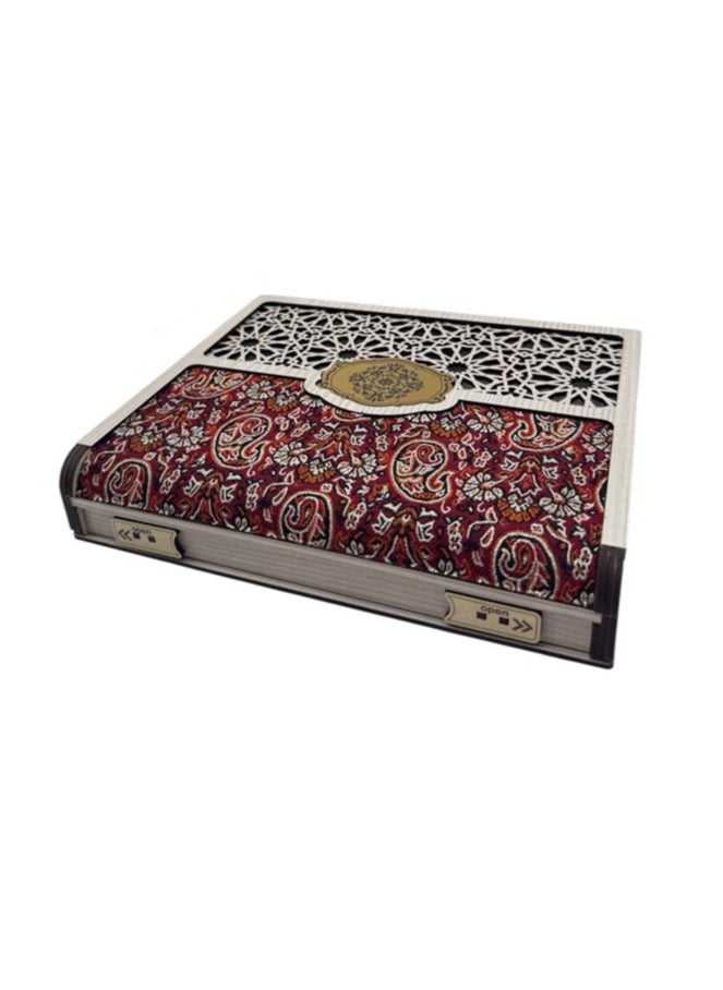 Joza Box L163TB - Wooden Storage Box - Gift Box - Nuts and Sweets Serving Box - Traditional Handcrafted Rectangle Wooden Platter - Food Storage Container, Movable Partition - 18x22x4cm - For Nuts, Dried Fruit, Snacks etc.  - Image 1