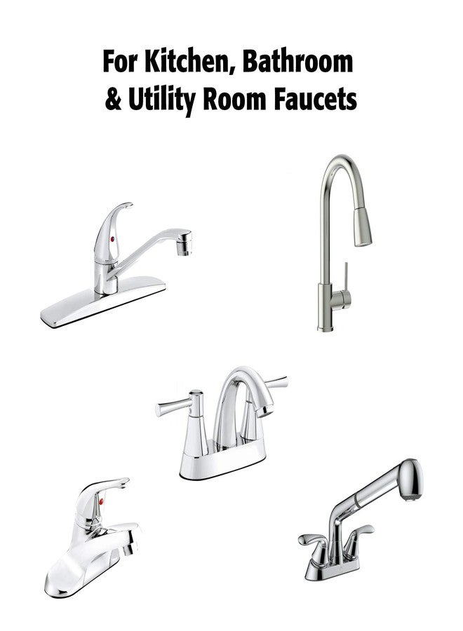 بلامب باك أنبوب إمداد صنبور PLUMBM PAK PP23808 Ez، مقاس 3/8 × 1/2 بوصة، ضغط × FIP، طول 30 بوصة، من الفولاذ المقاوم للصدأ، 30 بوصة - Image 4