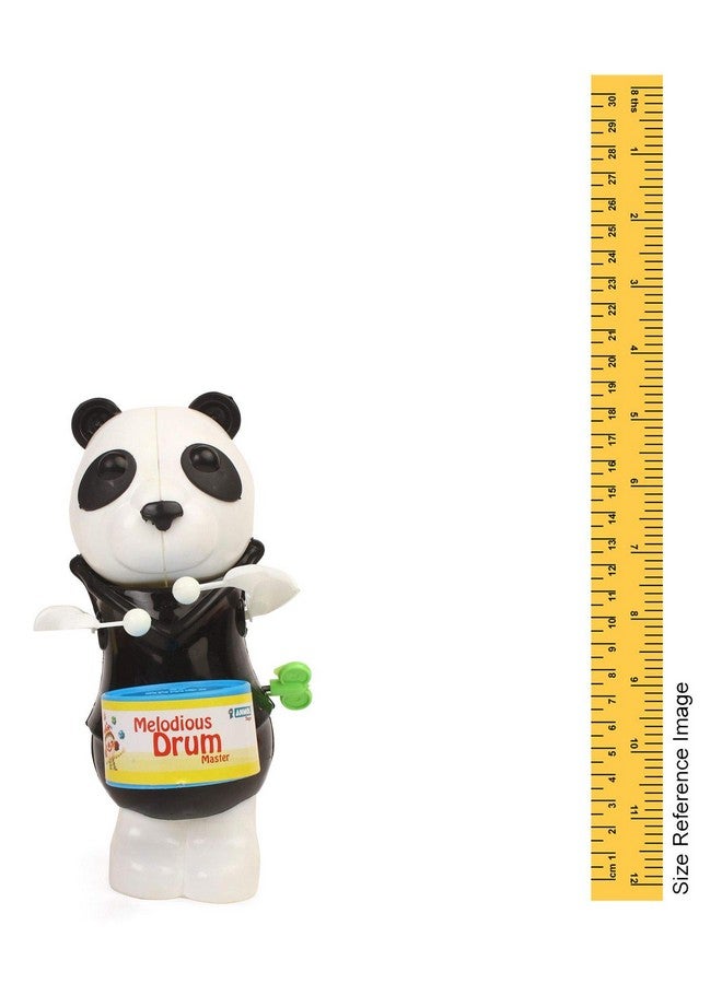 Smart Picks Baby Melodious Wind Up Panda Toy With Drum - White Black  - Image 2