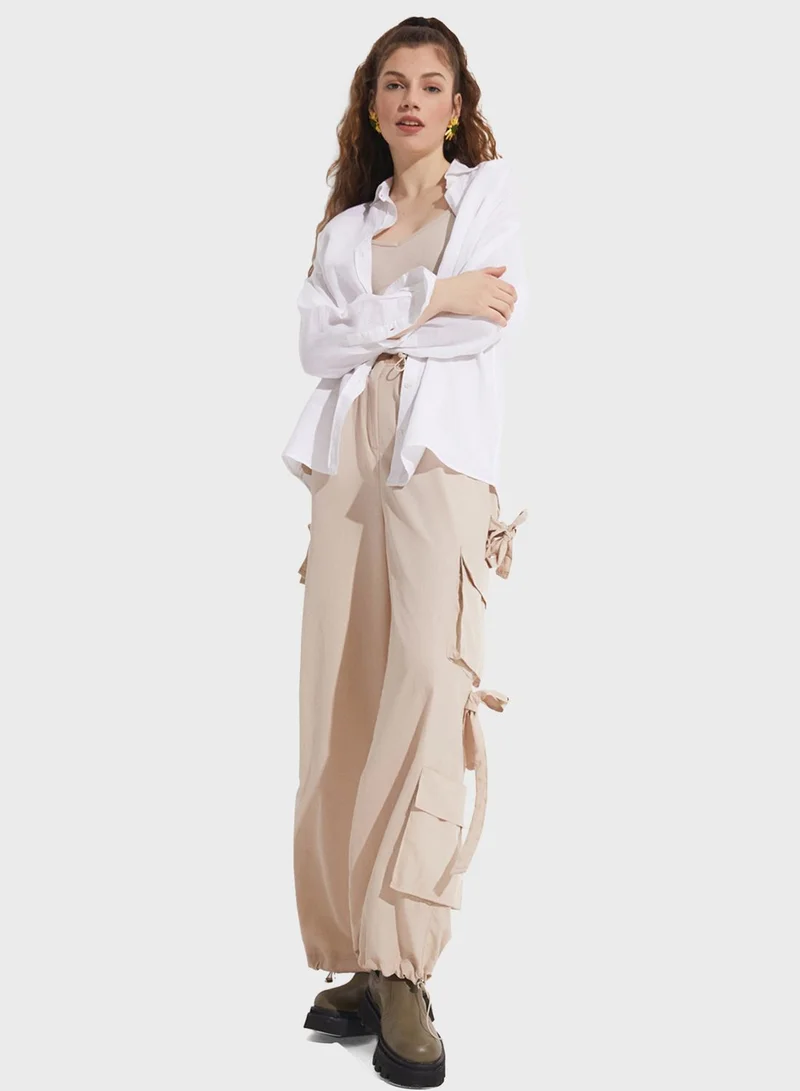 جون High Waist Pants