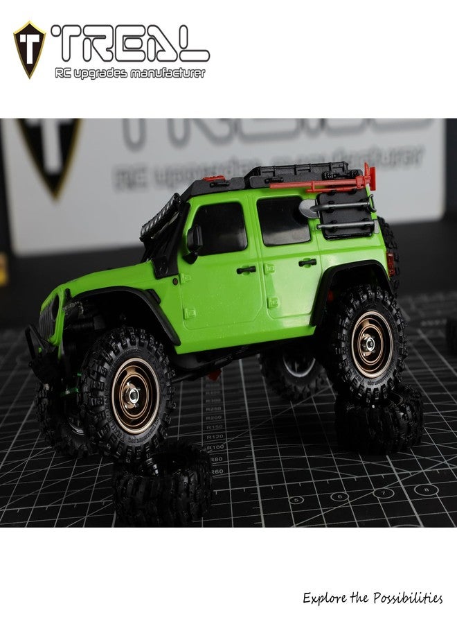 عجلات عربة من الألومنيوم من تريال، لون برونزي، لعربة أكسيال SCX30، 4 قطع - النوع أ - Image 4