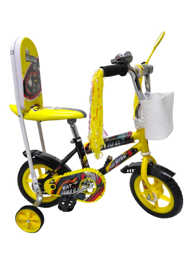 Bike Size 10 Inch with Back Support and Reverse Walking & Supported Wheels For Kids 3 to 4 Years - Image 2