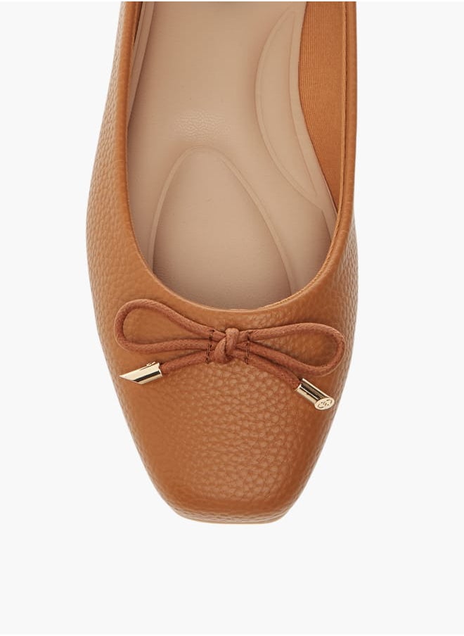 Celeste Womens Bow Accent Slip-On Ballerina Shoes  - Image 4