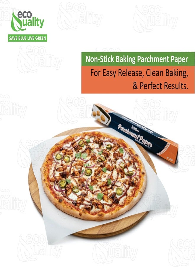 EcoQuality [1 PACK] Premium Baking Parchment Paper 18x50 | Non-stick Premium Quality Silicone Coated Baking Paper Roll for Cakes, Smoking, BBQ, Cookies, Pizza, Pan Liners, Kosher | 18 inch x 50 FT - Image 3