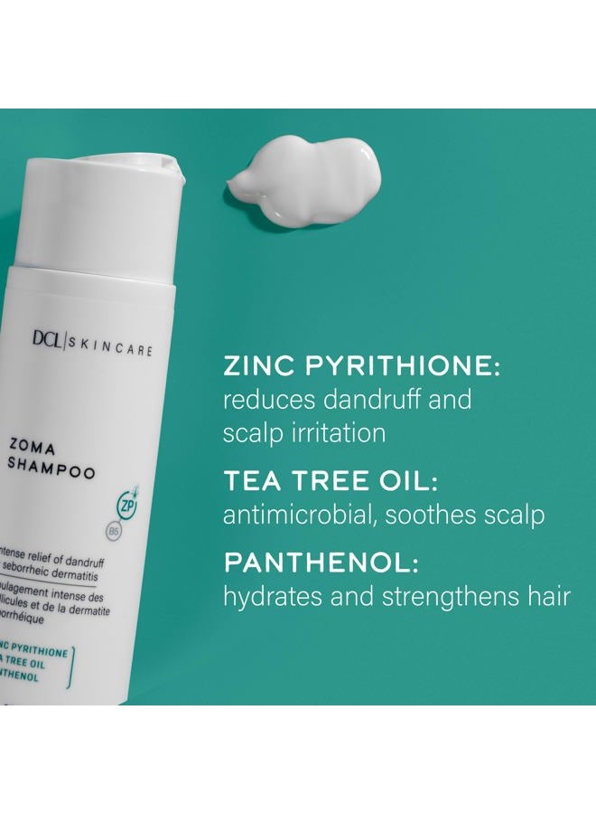 DCL Skincare Zoma Shampoo dry scalp care relieves the itching, flaking, scaling of dandruff and seborrheic dermatitis with Zinc Pyrithione - Image 3