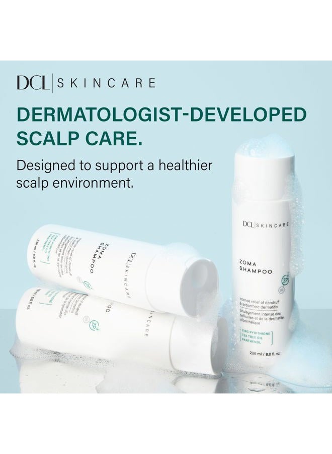 DCL Skincare Zoma Shampoo dry scalp care relieves the itching, flaking, scaling of dandruff and seborrheic dermatitis with Zinc Pyrithione - Image 5