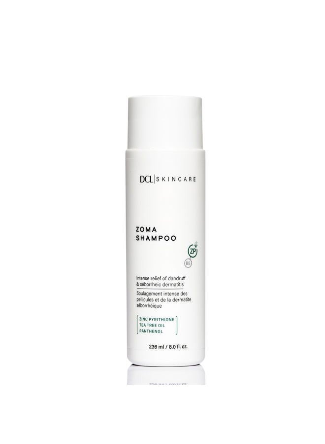 DCL Skincare Zoma Shampoo dry scalp care relieves the itching, flaking, scaling of dandruff and seborrheic dermatitis with Zinc Pyrithione - Image 1