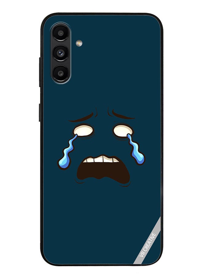 VR CREATIVE - Protective Case Cover For Samsung Galaxy A13 5G Crying Face Design Multicolour - Image 1