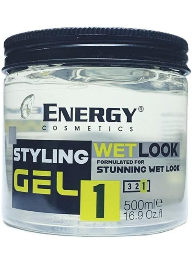Energy No. 1 Wet Look Styling Hair Gel 500 ml