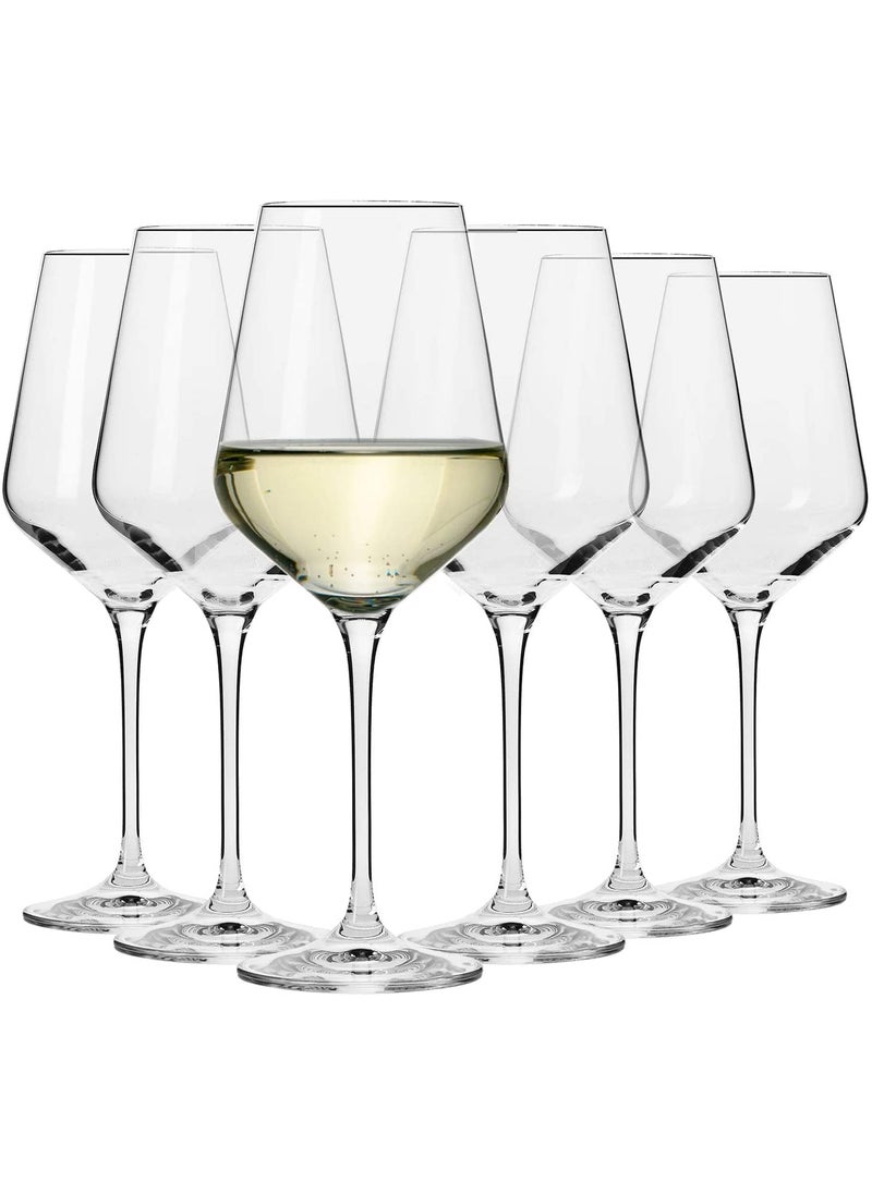 BLISS START BLISS START Crystal Wine Glasses 360 ml Lead Free Clear Classic Design Perfect for Red Wines White Wines Crystal Glass Pure Stemware Collection Cabernet Red Wine Glass Set of 6 Clear  - Image 2