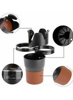 LIXES Auto-Mug Car Storage Organizer, Car Cup Holder Organizer, 3 in 1 Multi-Function Cup Holder, 360° Rotating Adjustable Base, Suitable for Round Cup Slot Models and All Types Cars  - Image 4