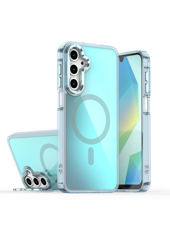 S-TOP Case For Samsung Galaxy A25 5G Plating Gradient Discolor MagSafe Phone Case with Holder - Image 1