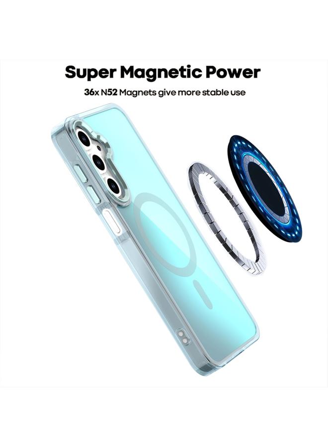 S-TOP Case For Samsung Galaxy A25 5G Plating Gradient Discolor MagSafe Phone Case with Holder - Image 3