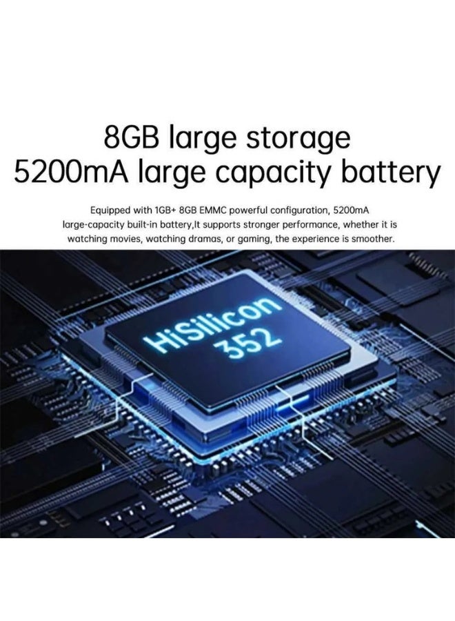 Borrego Smart7 Mini Rechargeable Projector, Portable 4K Supported Smart Projector Built-in Battery, WiFi Bluetooth, With Remote For Home Cinema Bedroom Outdoor Movie Projector for Phone/PC/Tablet/PS-Gold - Image 3