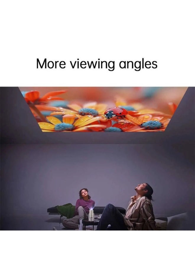 Borrego Smart7 Mini Rechargeable Projector, Portable 4K Supported Smart Projector Built-in Battery, WiFi Bluetooth, With Remote For Home Cinema Bedroom Outdoor Movie Projector for Phone/PC/Tablet/PS-Gold - Image 4