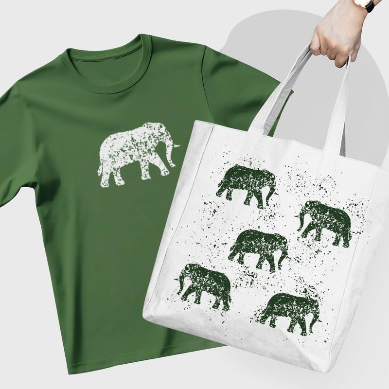 STENCILAIR Elephant Stencil, 4-Inch, Beautiful Design, Quality Reusable Stencil for Painting, Crafts, and Decor for Walls, Fabric & Furniture, Recyclable DIY Tool - Image 3