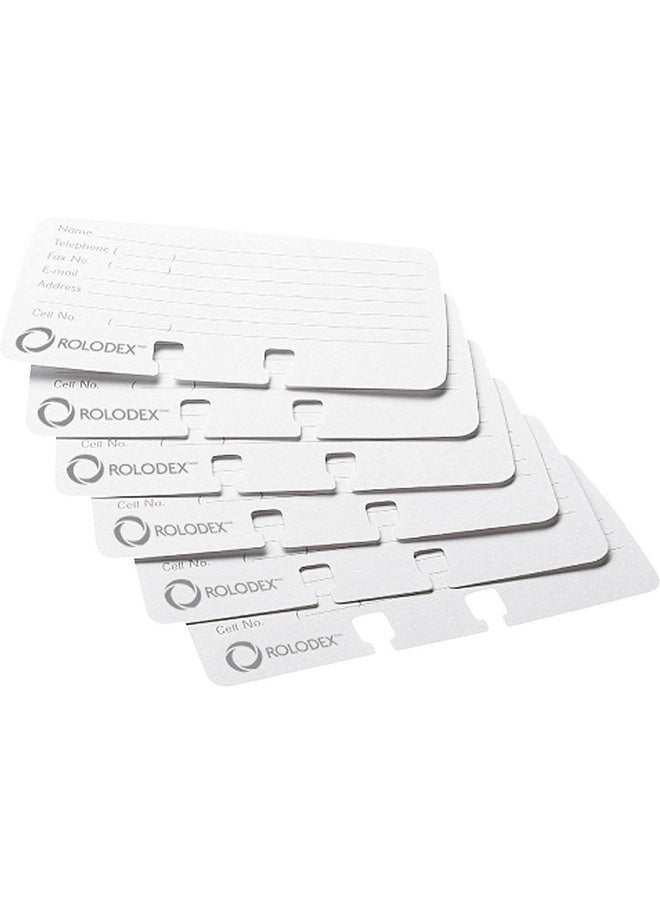 Rolodex - ® Card File Refills, Ruled, 2 1/4" X 4", White, Pack Of 100 - Image 1
