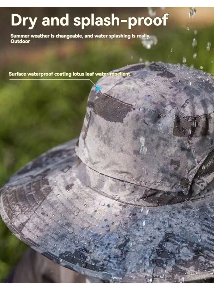 M MIAOYAN Father’s Day Gift | Men’s Solar Fan Sun Hat – UV Protection Fishing & Hiking Outdoor Cap  - Image 3