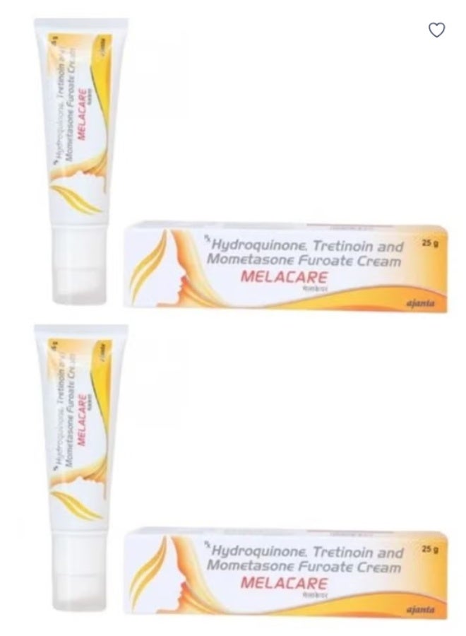 Melacare Cream For Face Melasma hyperp igmentation Dark spots Skin Wrinkles 25G 2PCS