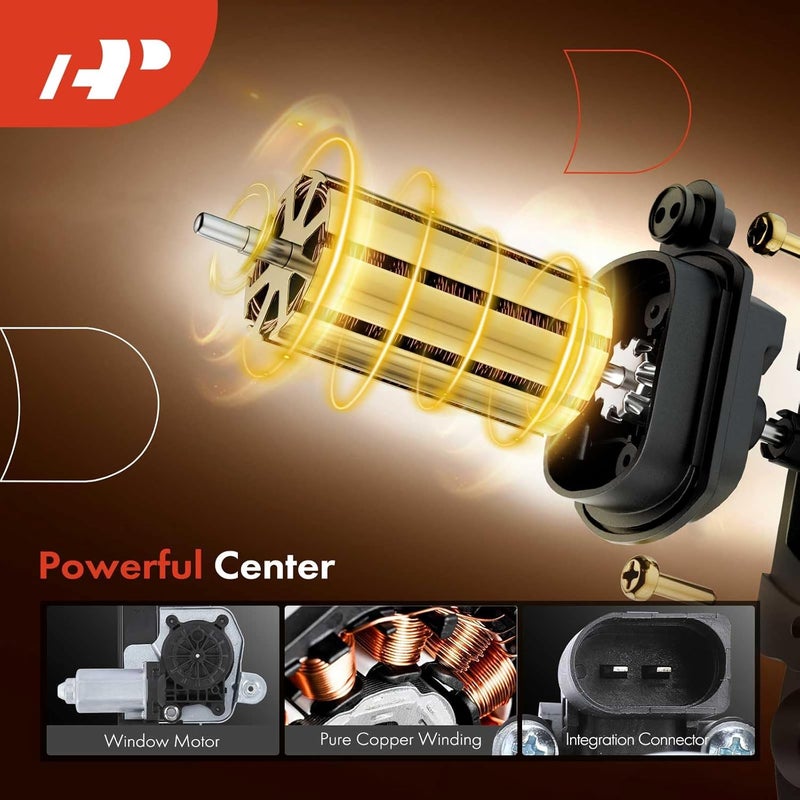 A-Premium Power Window Regulator with Motor for Ford Focus 2000-2007 Rear Left Driver Side - Image 4