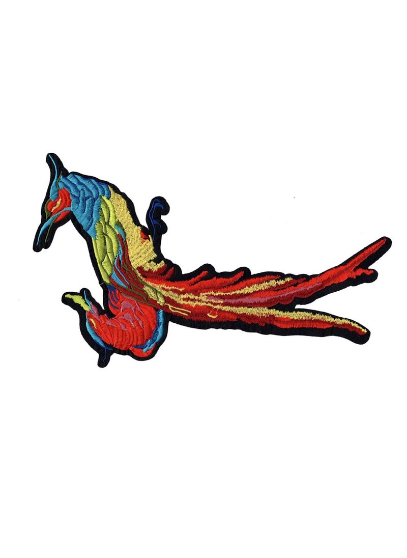 Artist Unknown - Giant Bird Applique Embroidered Sew-on Patch ; Size: 30.5cm x 18cm for Jackets, T-Shirts, Bags, Outdoor Clothing ; Imported from Malaysia (1 Piece). (Code: XL-4) - Image 1