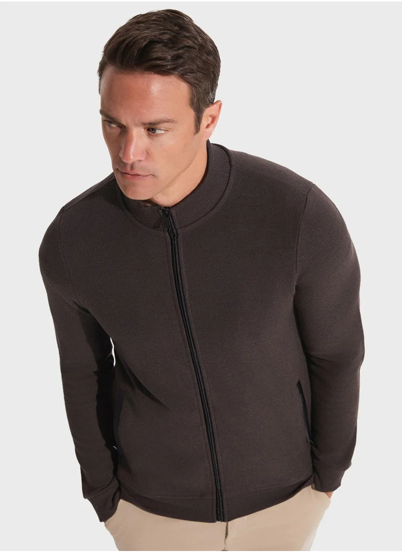 جون Essentail Half Zipper Sweatshirt