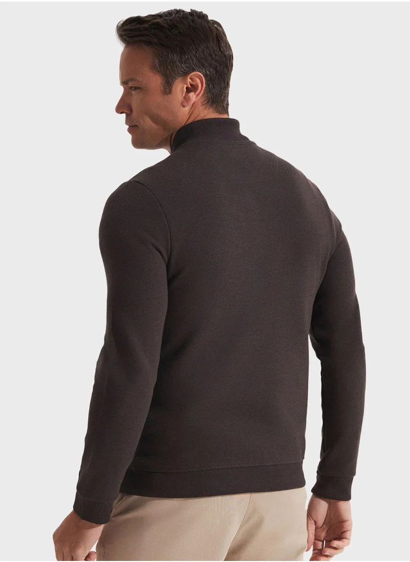 جون Essentail Half Zipper Sweatshirt