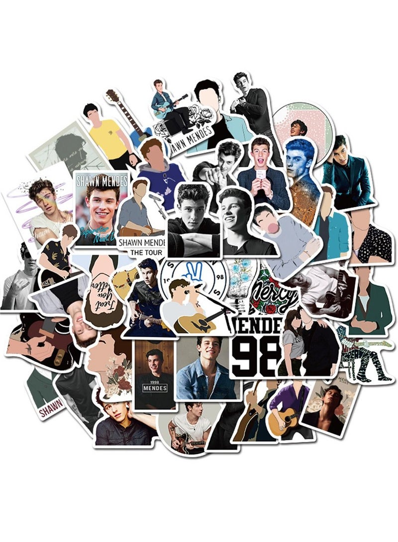 ملصق شون مينديز اللطيف المقاوم للماء 50 قطعة